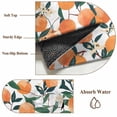 thumbnail image 6 of 6x9 Area Rugs for Living Room, Orange Non Slip Area Rugs for Kitchen Bedroom Entryway, Summer Botanical Leaves Watercolor Washable Carpet Runner Rug Floor Mats for Bedroom Home Decor, 6 of 8
