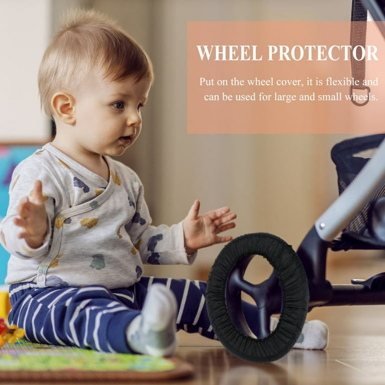 Wheel Cover Stroller Wheelchair Protector Baby Accessory Pushchair Covers Tire Black Protection
