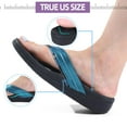 thumbnail image 5 of Orthopedic Walking Sandals with Arch Support, Casual Plantar Fasciitis Flip Flops for Flat Feet, Comfortable Cushioned Foam Slippers for Beach Summer, 5 of 7