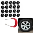 thumbnail image 4 of 20 x 21MM ALLOY WHEEL HEX NUT/BOLT CAP COVERS + TOOL BLACK, 4 of 8