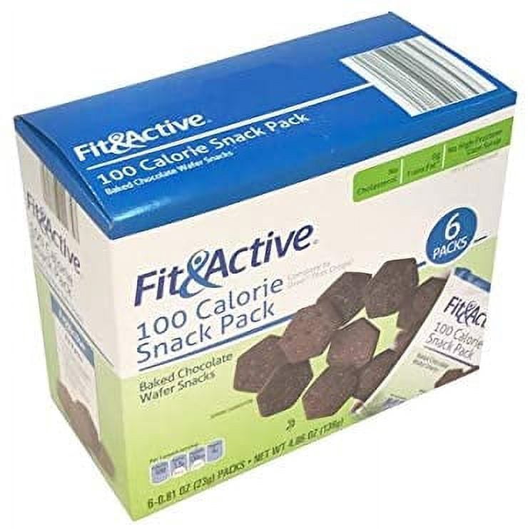 Fit & Active 100 Calorie Baked Chocolate Wafer On-the-Go Snack Pack - 2 Boxes (12 Packs)