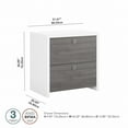 thumbnail image 6 of Bush Business Furniture Furniture Echo 2 Drawer Lateral File Cabinet in Pure White and Modern Gray, 6 of 7