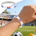thumbnail image 1 of Pulsera De Silicona Pulsera de silicona multicolor con banderas del Mundial 2026 para aficionados de Estados Unidos,Canadá y México (multicolor,1 pieza). Rkxzt, 1 of 9