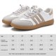 thumbnail image 2 of Zapatos para mujeres caminantes casuales sin deslizamiento de zapatillas de tenis para deportes al aire libre (39) caqui, 2 of 9