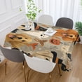thumbnail image 5 of 60x60 Inch Tablecloth Polyester Square Tablecloth for Home Kitchen Dinner Decor Halloween Dog Pattern, 5 of 9