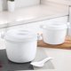 thumbnail image 3 of Rice Steaming Pot Good Insulation Ergonomic Handle Buckle Design Microwave Rice Cooker Steamer Veggi-eyzi, 3 of 5