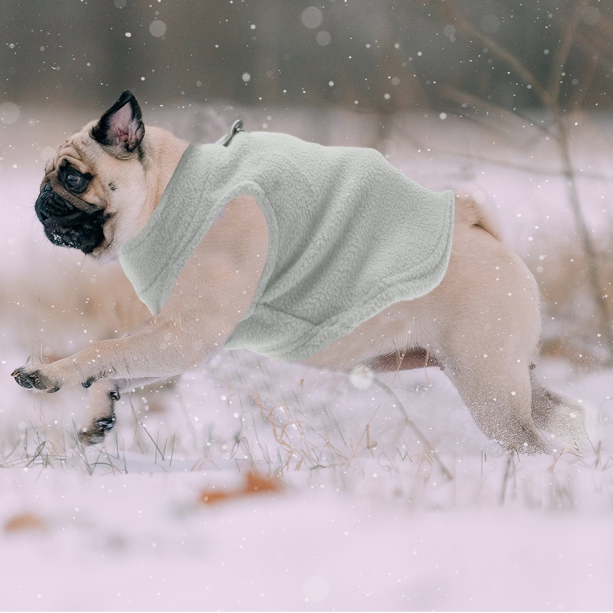 Unique Bargains Dog Cat Warm Vest Small Dog Cat Jumpers Gray S