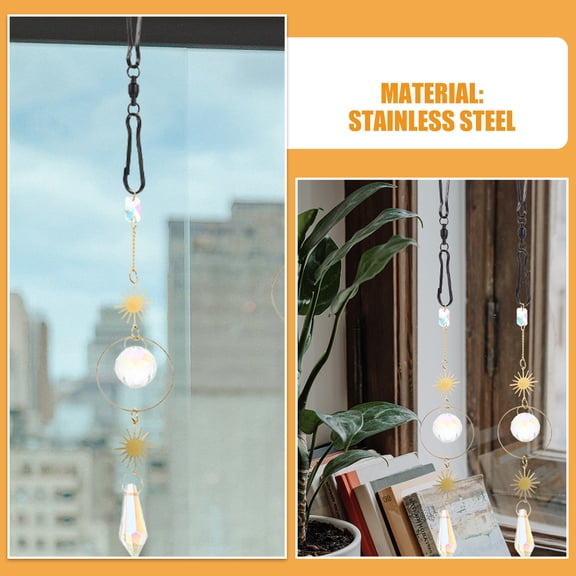 WEAVILUX Set of 12 Black Stainless Steel Wind Chime Hangers for Outdoor Garden Decoration and Hanging Support