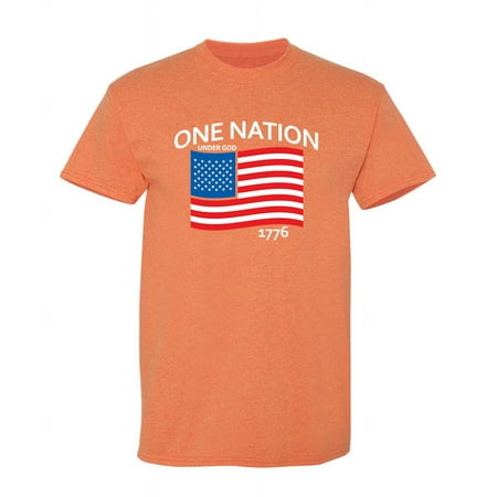 One Nation Under God Graphic Tees Sarcastic Mens Apparel Gift For Any Occasion Humor Novelty Funny T Shirt