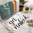 thumbnail image 6 of Get Naked Bath Mat Cute Bathroom Rugs Pink Bath Mat for Bathroom Decor Funny Bath Mat Non-Slip Thick Microfiber Bath Rug Machine Washable 32 x 20 Inch, Multicolor, 6 of 6
