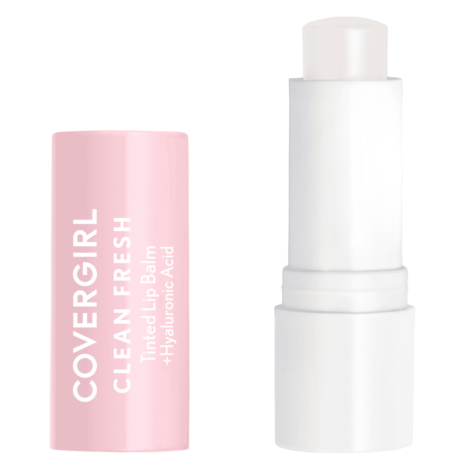 COVERGIRL Clean Fresh Tinted Lip Balm, 100 Clear As Crystal, 0.14 oz, Clean Vegan Formula, Cruelty Free Lip Balm