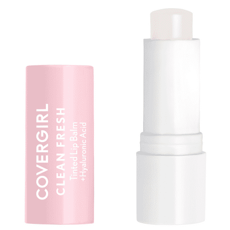 COVERGIRL Clean Fresh Tinted Lip Balm, 100 Clear As Crystal, 0.14 oz