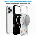 thumbnail image 3 of SKLYDDI Funda Mariposas Pastel para iPhone 13 Pro Max Compatible con MagSafe, 3 of 7
