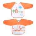 thumbnail image 4 of Delantal impermeable para niños, lindos baberos de dibujos animados para bebés, ropa de alimentación para niños, delantal para bebés, máxima comodidad, 4 of 14