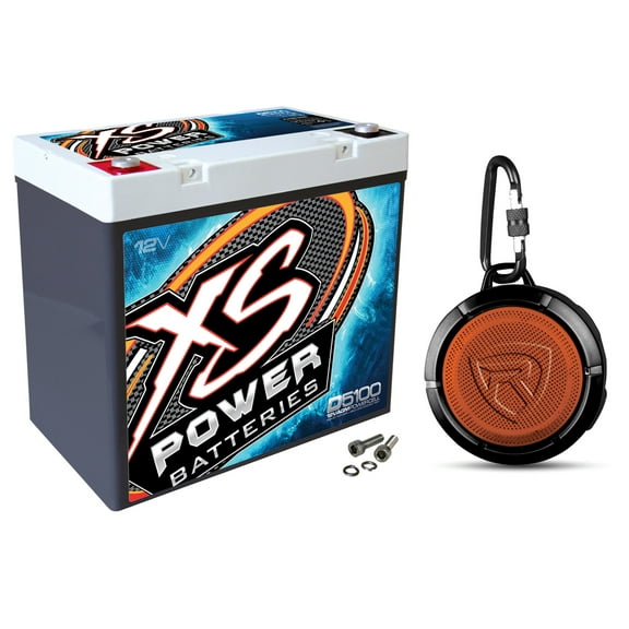 XS Power D5100 3100 Amp AGM Power Cell Car Audio Battery Bluetooth Speaker
