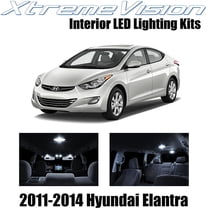 XtremeVision Interior LED for Hyundai Elantra 2011-2014 4 pcs Pure White Interior LED Kit   Installation Tool