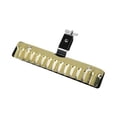 thumbnail image 1 of Yinanstore Percussion Crasher Guiro Playing Surface Neat Sound Effect Crasher 26x12cm Fun Percussion Accessory 3/8" Eye Bolt Mount, 1 of 8