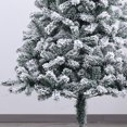 thumbnail image 4 of 18" Snowy Mini Christmas Tree, Snow Flocked Artificial Pine Tree, Flocked Small Tabletop Christmas Tree, Artificial Mini Snow Frost Trees for Home Xmas Office Table Desk, 4 of 7