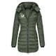 thumbnail image 1 of Parkas de manga larga para mujer, otoño e invierno, chaqueta holgada, mediana y larga, con estampado pequeño, chaqueta de plumón cálida, chaqueta de manga larga, abrigo para mujer, 1 of 2