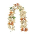 thumbnail image 2 of Fall Garland Decor - 68.9" Pumpkin & Maple Leaf Hanging Vine for Fireplace & Staircase, 2 of 7