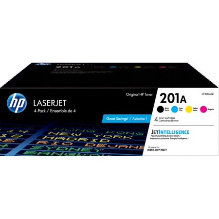 UPC: 0194441554403 | HP Inc. HP 201A (CF400AQ1)Orig Black/Cyan/Mag/Yel Orig LaserJet Cartridges