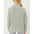 thumbnail image 3 of Suéter tejido grueso cuello alto AMAD Casual para mujer Talla M, 3 of 5