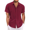thumbnail image 1 of Hawaiian Shirt For Men, Men's Vintage Button Down Bowling Shirts Short Sleeve Summer Beach Shirt 2XL, 1 of 4