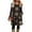 Navy, variant on EANJE Christmas Womens Dress Christmas Print Crew Neck Tunic Midi Dresses Long Sleeve Curved Split Hem Swing Dresses Lightweight Cozy Winter Holiday Wear Clothes with Pockets Green XL