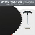 thumbnail image 5 of Soozier Trampoline Replacement Mat, Fits 14' Trampoline w/ 80 V-Hooks & 5.5" Springs, 8 Rows of Stitching & Tool (Spring & Frame not Included), Black, 5 of 9
