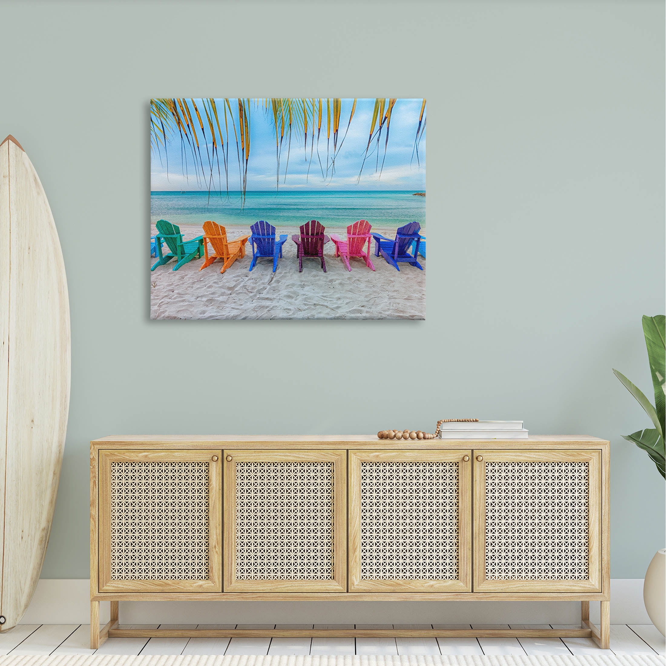 Stupell Industries Picturesque Tropical Summer Beach Photograph Gallery Wrapped Canvas Print Wall Art, Design by Mary Lou Photography