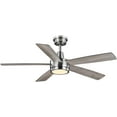 thumbnail image 6 of Hampton Bay Fanelee 54" LED Brushed Nickel Ceiling Fan with Light Kit and Remote, 6 of 9