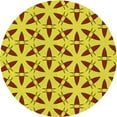 thumbnail image 1 of Ahgly Company Machine Washable Indoor Round Transitional Canary Yellow Area Rugs, 8' Round, 1 of 7