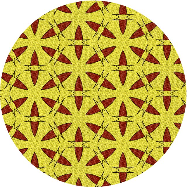 Ahgly Tapis Rond Lavable en Machine Intérieur Transitionnel Jaune Canari, 4 Pieds Rond