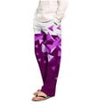 thumbnail image 1 of Puntoco Pantalones casuales largos para hombre Pantalones de pijama a cuadros holgados con estampado de cuadros casuales a la moda para hombre Pantalones largos, 1 of 4