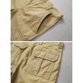 thumbnail image 5 of Mens Cargo Shorts, Relaxed Fit Cotton Casual Work Shorts with 8 Pockets, 11-inch Inseam,Khaki Size 36, 5 of 7