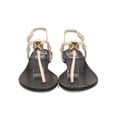 thumbnail image 4 of New Women Betani Liana-2 Leatherette T-Strap Rhinestone Slingback Flat Sandal, 4 of 6