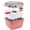 52oz Pink, variant on Greentainer 52 oz to Go Salad Container Lunch Container, BPA-Free, 3-Compartment for Salad Toppings and Snacks, Salad Bowl with Dressing Container, Built-in Reusable Spoon, Microwave Safe(Pink)