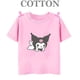 thumbnail image 3 of Camiseta Kuromi, camiseta de manga corta de algodón de verano 2024 para niños y niñas, camiseta de anime japonés Kawaii, camisetas para bebés, 3 of 5