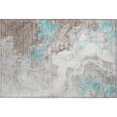 thumbnail image 2 of Addison Rugs Mayfield Premium Machine Washable Transitional Abstract Teal Rectangle Rug, 1'8" x 2'6", 2 of 6