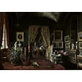 thumbnail image 2 of Castiglione, Giuseppe 18x14 Gold Ornate Wood Framed with Double Matting Museum Art Print Titled - Empress Eugenie In The Salon at Tuileries, 2 of 4