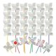 thumbnail image 1 of 48 Pcs DIY Pinwheels Craft White Blank Paper Pinwheels Color Your Own Pinwheels for Kids Summer Acti, 1 of 5