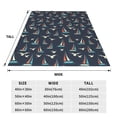 thumbnail image 3 of Sikiie Sailboat And Seagull Ultra-Soft Micro flannel Blanket Luxury All Seasons Warm Blanket for Bedding Sofa and Travel (4 sizes)-60"x50", 3 of 7