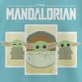 thumbnail image 2 of Girl's Star Wars: The Mandalorian The Child Cartoon Cards  Graphic Tee Tahiti Blue X Large, 2 of 4
