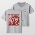 thumbnail image 3 of Gzbliryd Easter Bunny T Shirt Happy Bunny Eggs Plaid Printed T-Shirt Cute Easter Casual Short Sleeve Gift Tops for Little Girl Casual Short Sleeve Tee Tops (Grey,9-10Y), 3 of 3