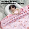 thumbnail image 5 of Qocolhg Cute Summer Quilt Bedding Modern Air Conditioner Quilt for Kids, Cotton Breathable Comforter Print Floral Quilts Bedspread, Cooling Blankets for Hot Sleepers, 39x59 inch, Pink, 5 of 6
