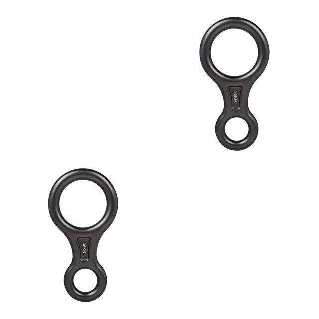 Anillo de Escalada Advancent Descensor Profesional 8 Formas para Cuerda de 8-13 mm Gris 2Conjunto