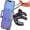 Heavy-Duty Metal Mount, variant on Bike & Motorcycle Phone Mount - For iPhone 16 (15, Xr, SE, Max/Plus), Galaxy S22 or any Cell Phone - Universal ATV, Mountain & Road Bicycle Handlebar Holder. +100 to Safeness & Comfort