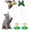thumbnail image 2 of Electric Bird Teasing Cat Toy, Interactive Cat Toy, Bird Toy For Pet Cats, Funny Rotating Electric Flying Bird Cat Toy Kitten Play Chase, 2 of 5