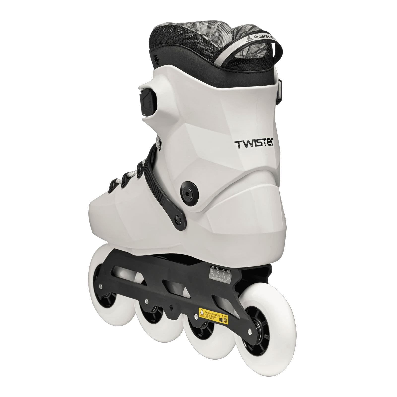ROLLERBLADE Men's Twister 90R White Smoke/Black Inline Skates, Size: 13/13.5