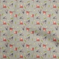 thumbnail image 1 of oneOone Rayon Dusty Gray Fabric Autumn Craft Projects Decor Fabric Printed By The Yard 56 Inch Wide, 1 of 4